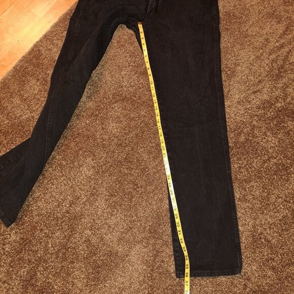 Vintage Black Wrangler Denim Jeans 36x36 - Picture 4 of 10
